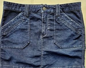 Marc Jacobs dark blue corduroy mini skirt